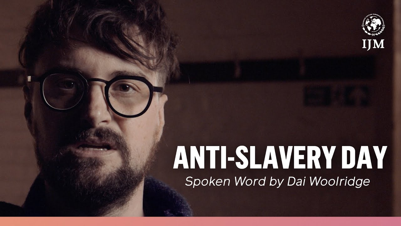 Slavery still exists. Powerful spoken word poem by Dai Woolridge for Anti-Slavery Day