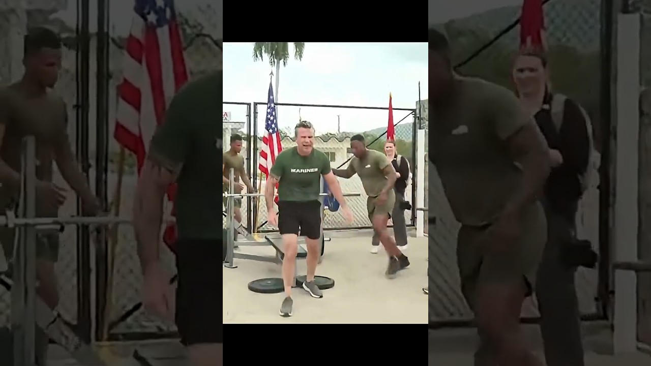 Secretary Pete Hegseth training with troops at Guantanamo Bay, Cuba