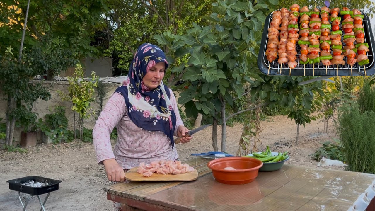 MİSAFİR SOFRALARINIZA PRATİK ÇÖP ŞİŞ✅ TARHANA ÇORBASI ~ KÖY HAYATI 👩‍🌾