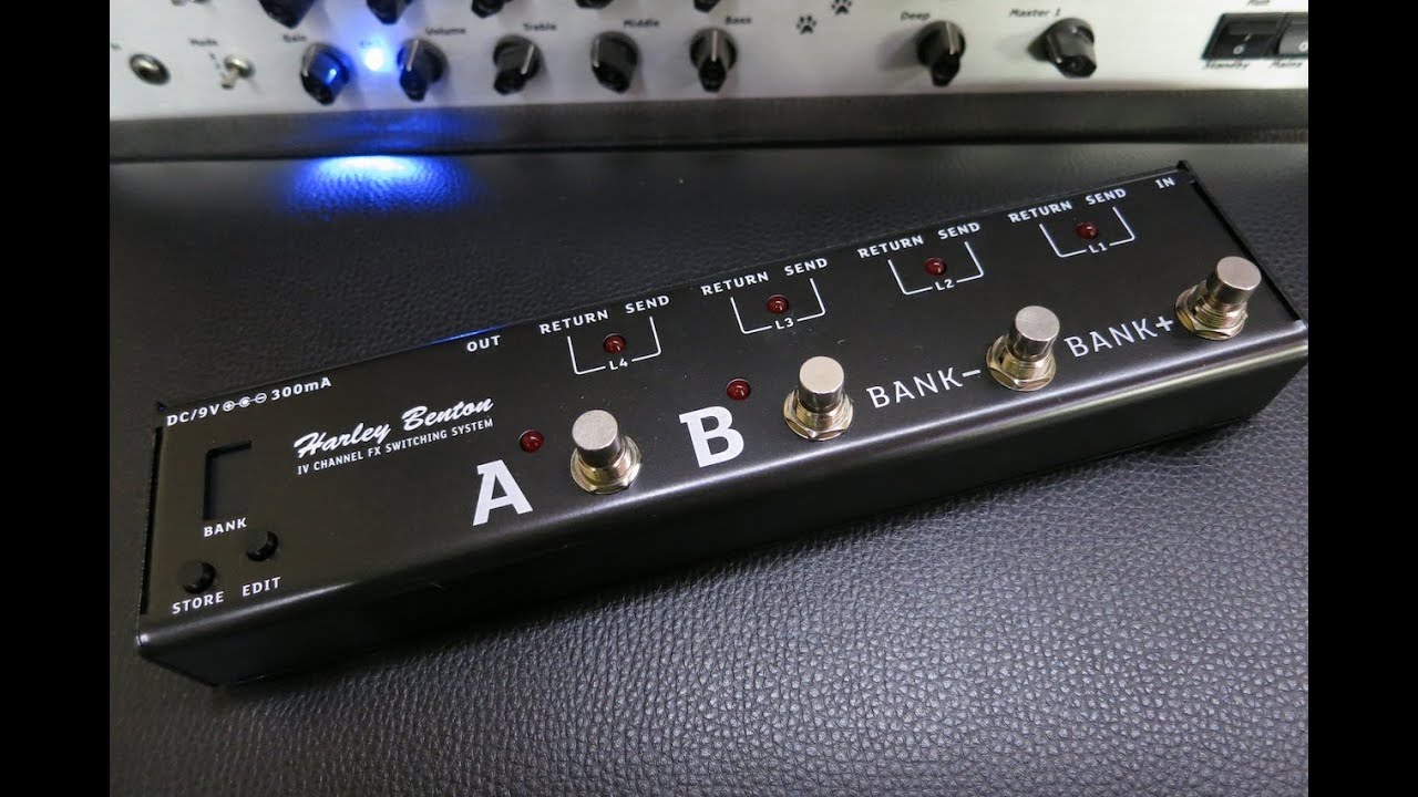 Harley Benton (Joyo) FXL4 (PXL4) Switcher/Looper Pedal Demo