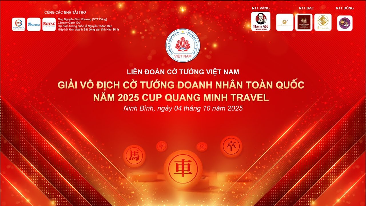 GIẢI VÔ ĐỊNH CỜ TƯỚNG DOANH NHÂN TOÀN QUỐC NĂM 2O25, CÚP QUANG MINH TRAVEL