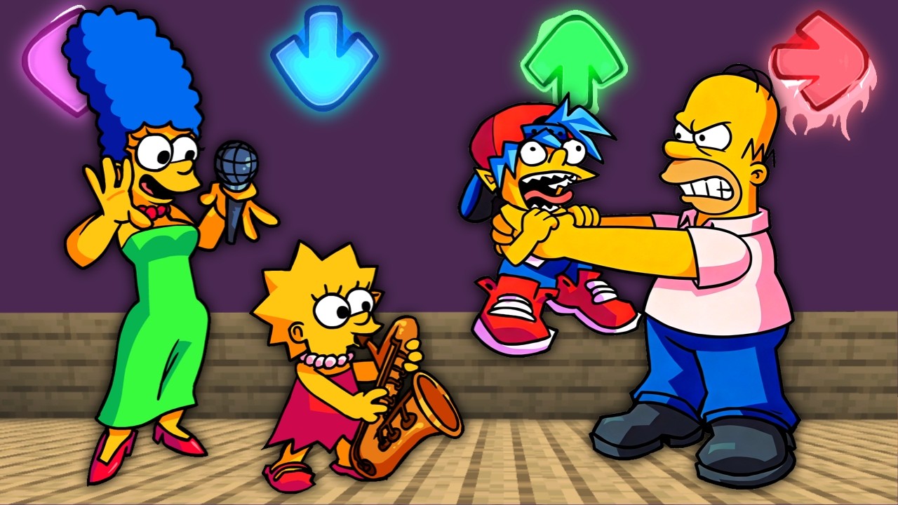VS The Simpsons | FNF Character Test | Gameplay VS My Playground