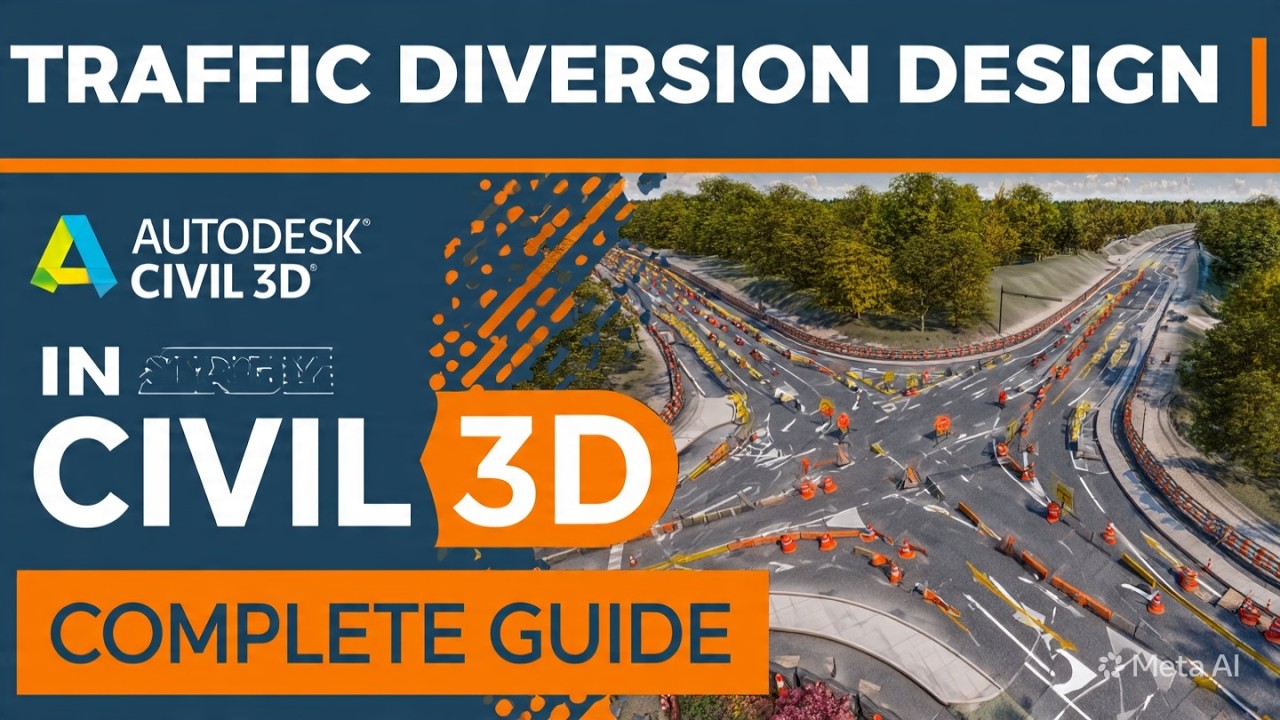 Traffic Diversion Design in Civil 3D | Complete Guide
