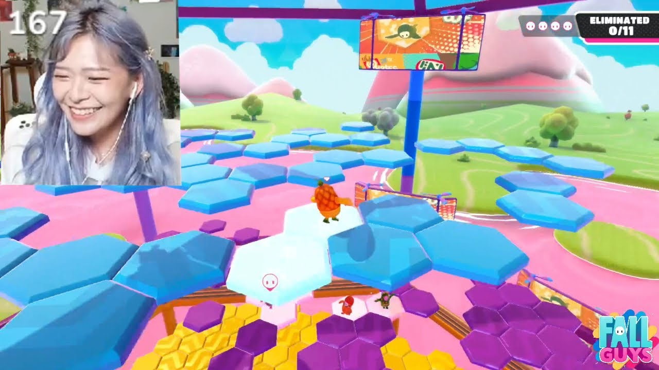 Miyoung plays Fall Guys with sykkuno,ludwig,brofain and fuslie