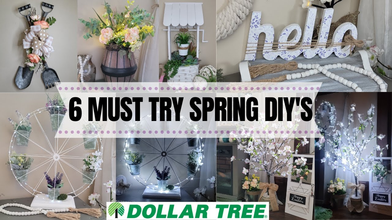 6 MUST TRY DOLLAR TREE SPRING DIY'S