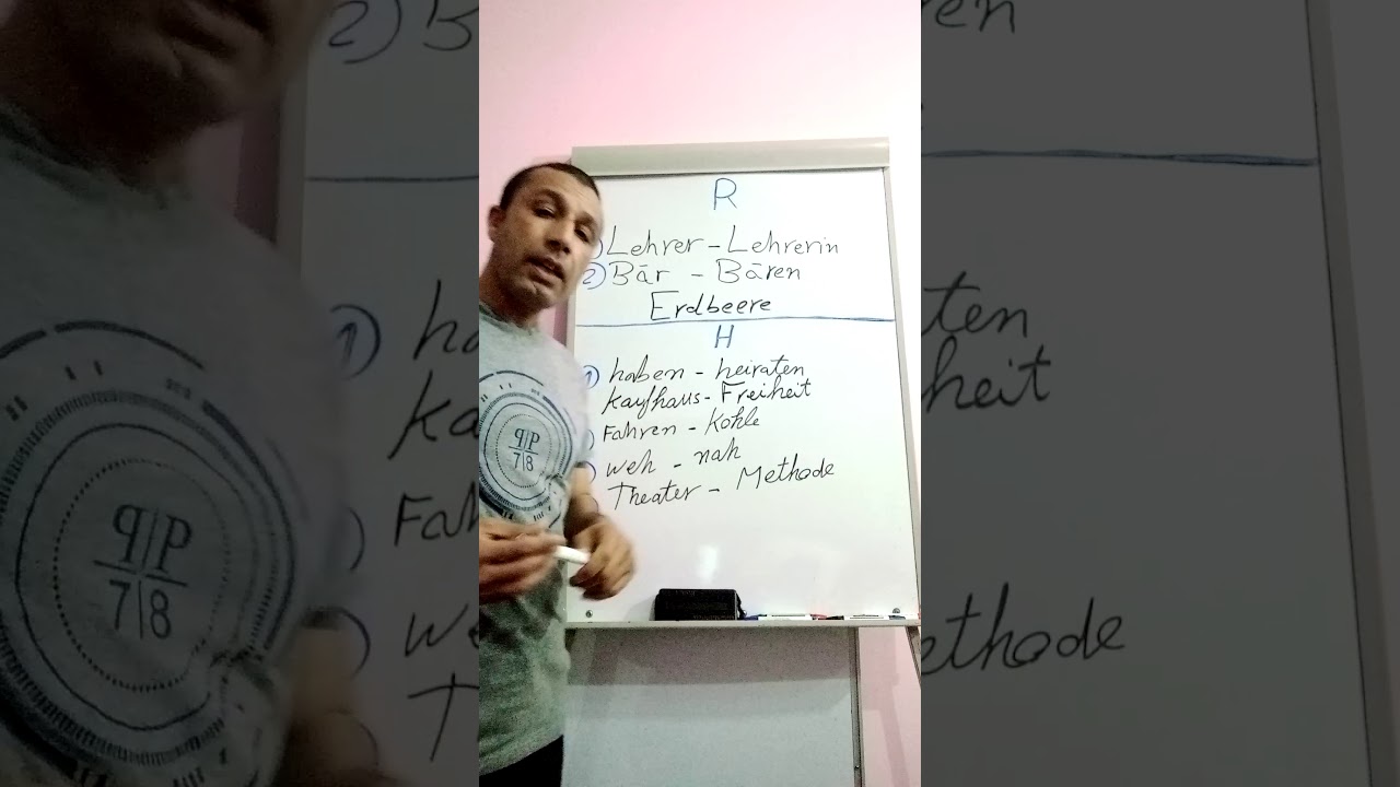 الحلقة الخامسة ....كيفية ومواضع نطق حرفى ال ( H , R ) فى الكلمة الألمانية