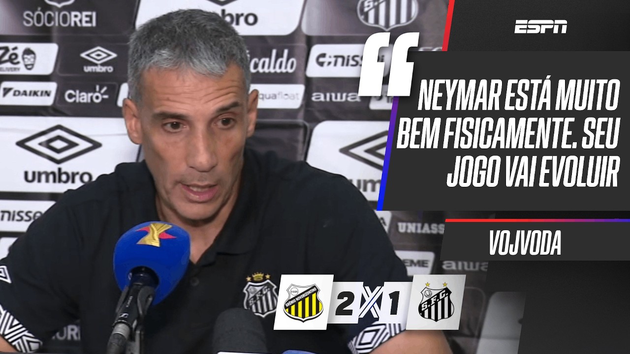 VOJVODA EXPLICA ELIMINAÇÃO DO SANTOS E ELOGIA SITUAÇÃO DE NEYMAR