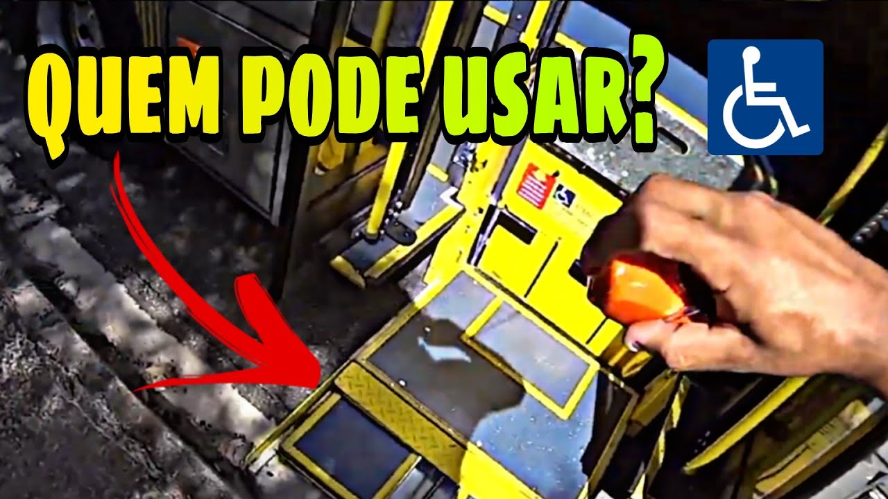 Quem pode usar a rampa de cadeirante no ônibus?