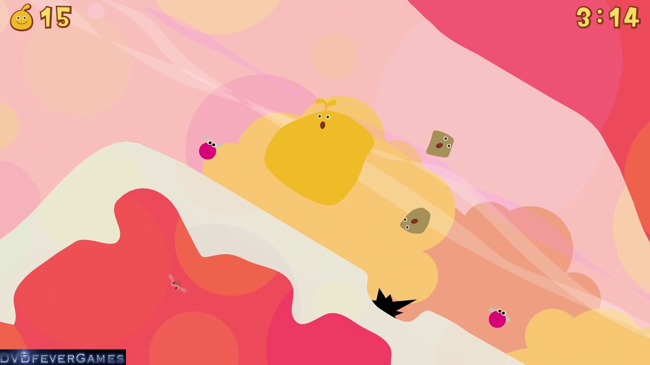 LocoRoco PS4 World 1 Level 6 - all fruits and pickories (1080p HD, 60fps) (PSP game) - DVDfeverGames
