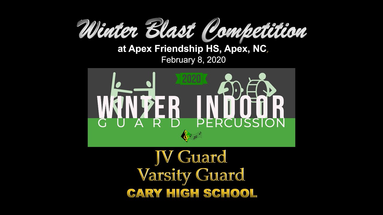 Cary Winter Guard Shows at AIA Competition at Apex Friendship HS, 02/08/2020