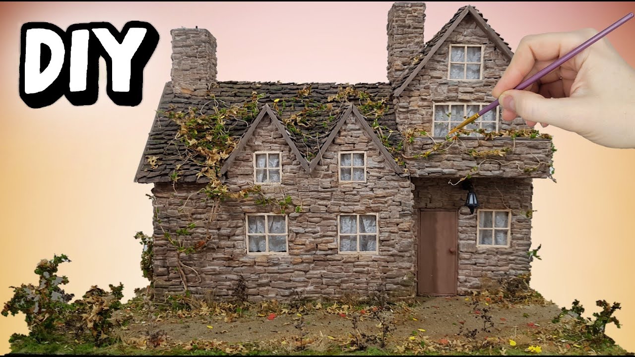 Английский домик Bibury из картона своими руками / DIY