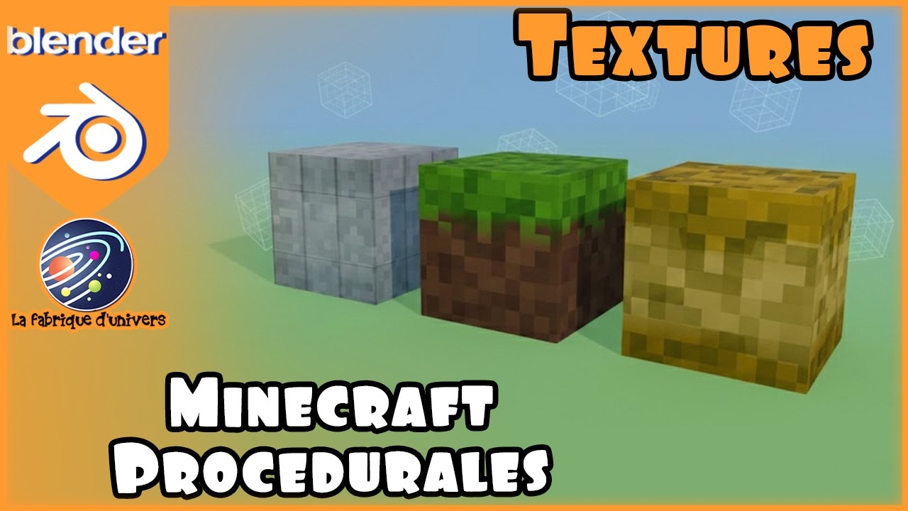 Tuto Blender FR n°114: Textures - Minecraft Procédurales #blendertutorial #blendertricks
