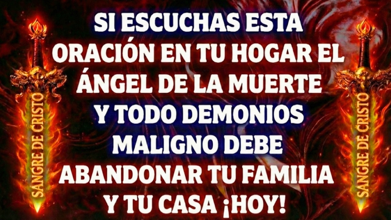Oracion URGENTE la ¡SANGRE de Jesús PELEA por ti! | CONTRA el AGEL de la MUERTE y tus ENEMIGOS