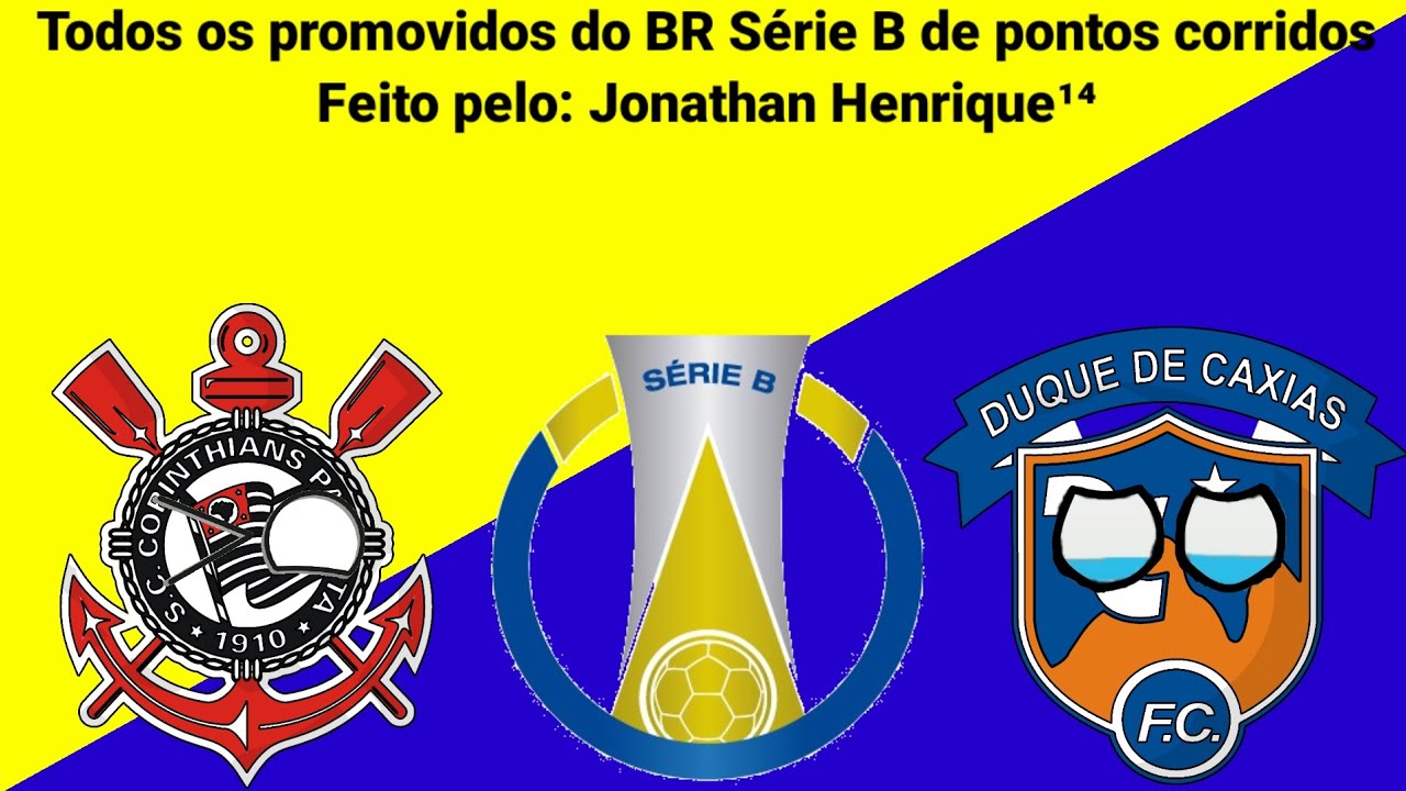 Todos os clubes promovidos e rebaixados do Brasileirão Série B dos pontos corridos