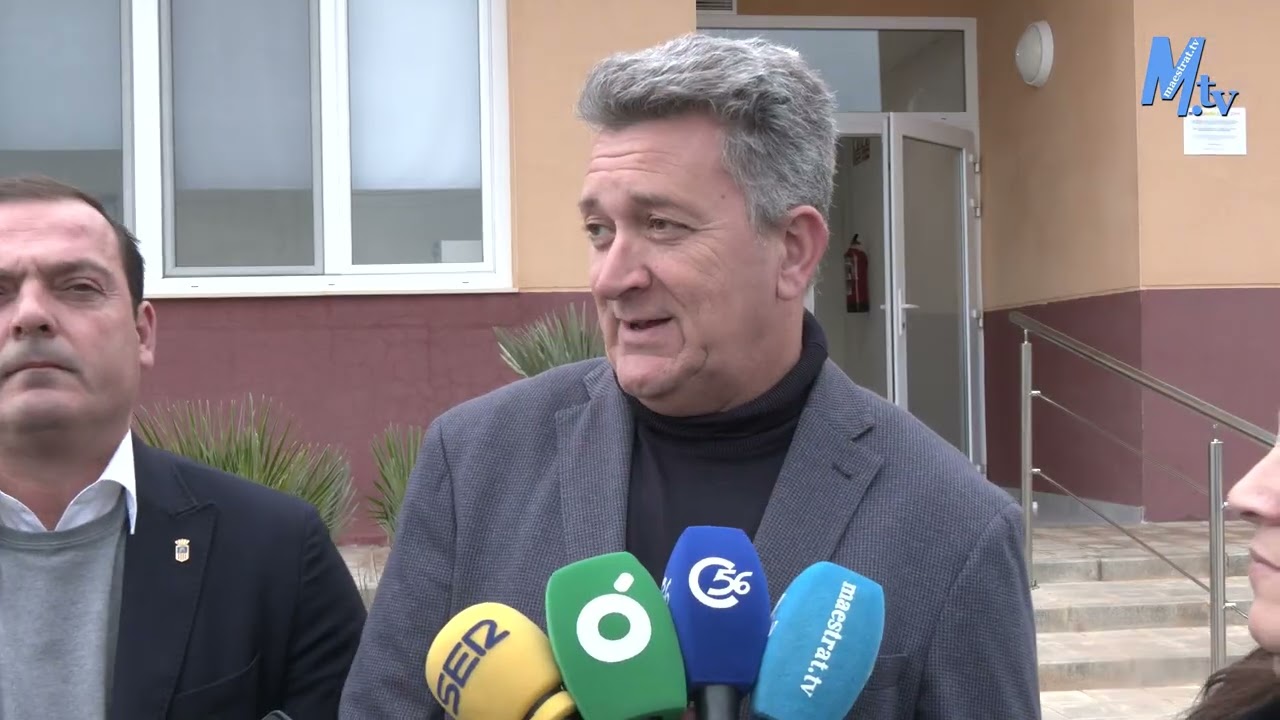 Maestrat Tv - El Conseller, Vicente Martínez Mus, visita les obres de la depuradora de Peníscola