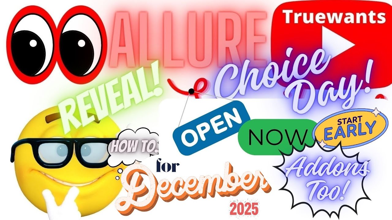 Allure December 2025 Beauty Box Choice Day OPEN + Add Ons Scroll Step by Step How To | Beauty Finds