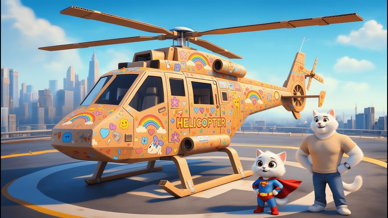 The Kitten’s Cardboard Helicopter Was Mocked — But the Ending Shocked Everyone! | AI Cat Story