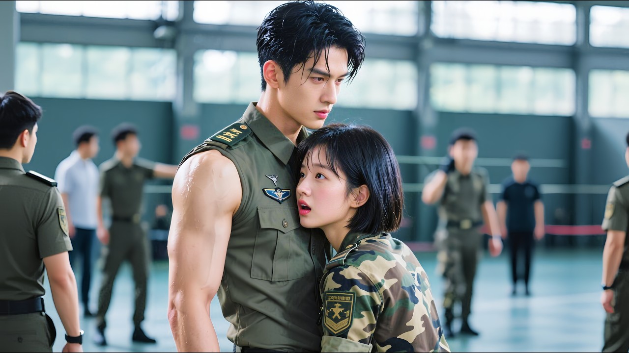She disguises as a man in camp, cold instructor sees through her—calm outside, craving her inside!