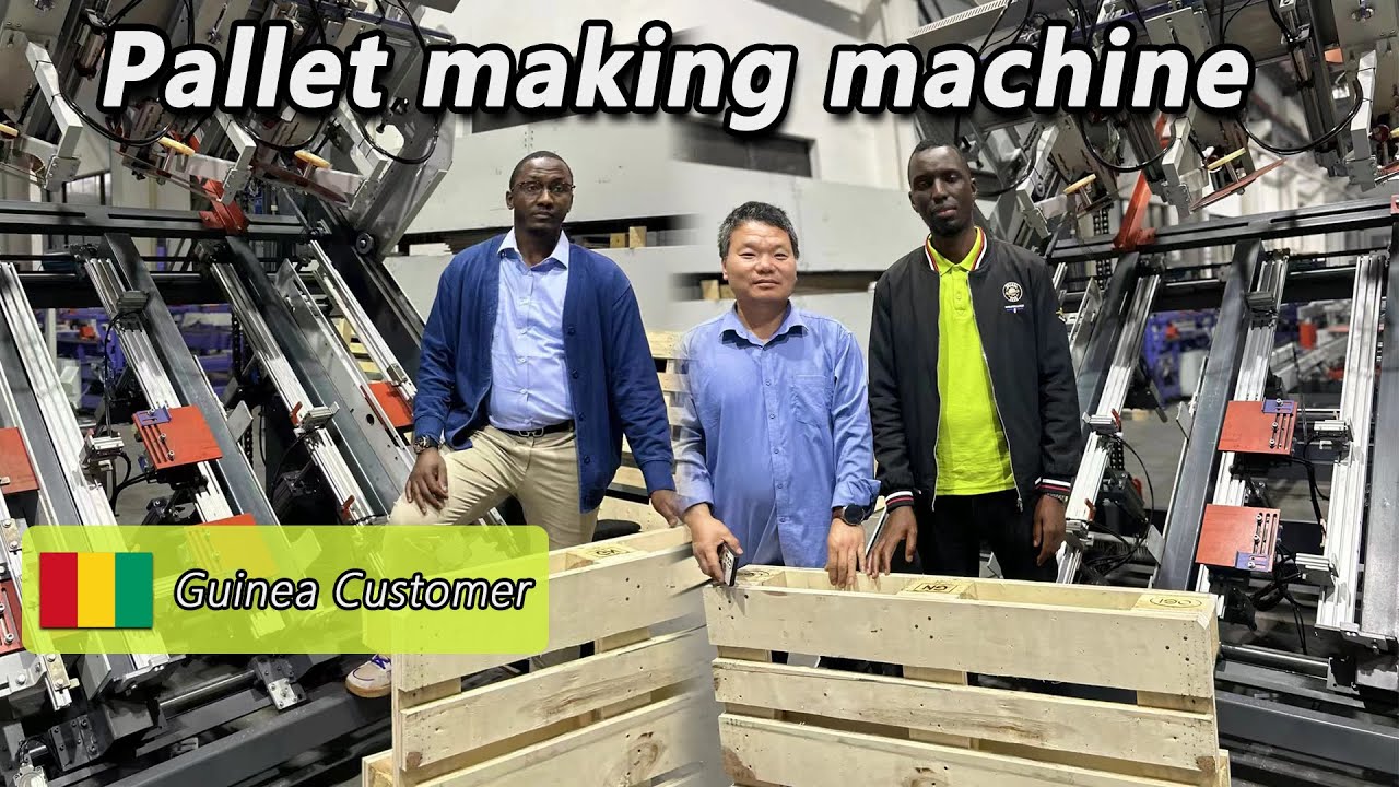 Wood Pallet Nailing Machine Testing For Guinea Customer in ZZCHRYSO Factory