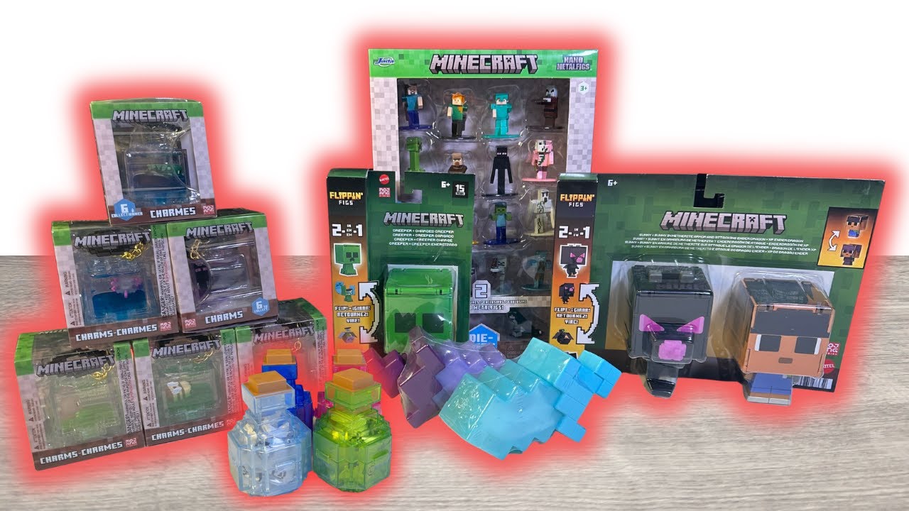 Unboxing Minecraft Mystery Toys!