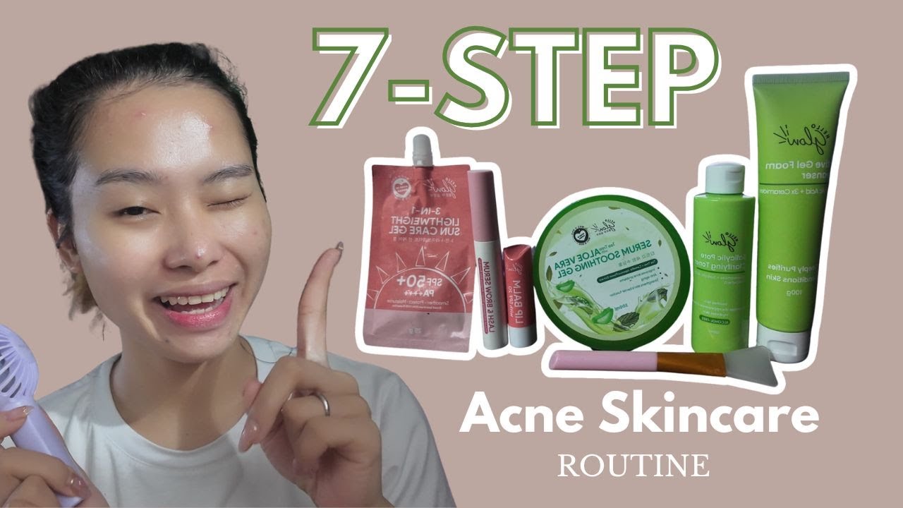 Trying the NEW Hello Glow Acne Defense Set! 🌿💖 Say bye to pimples & oil! Watch my skincare routine!