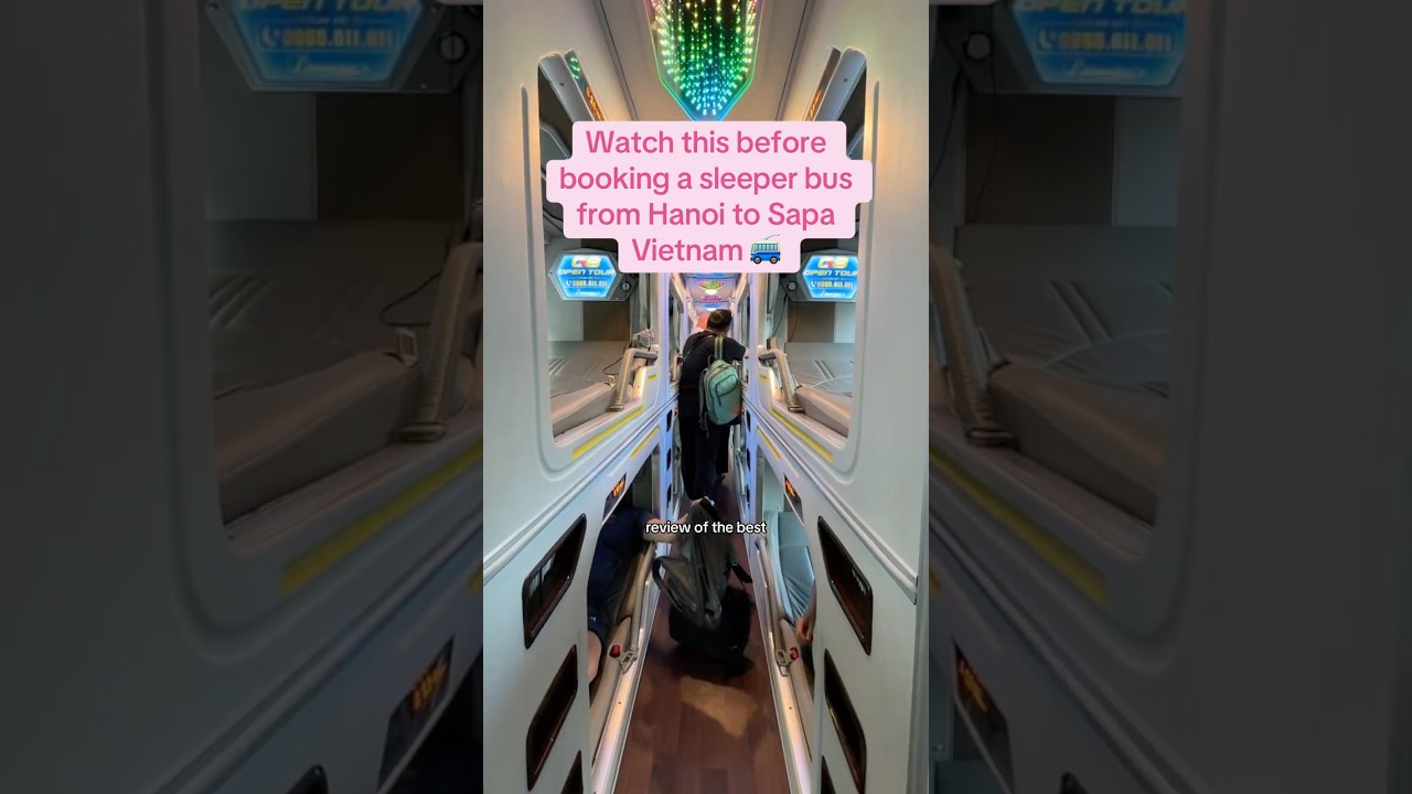 Watch this before booking a sleeper bus 👀 #travel #vietnam