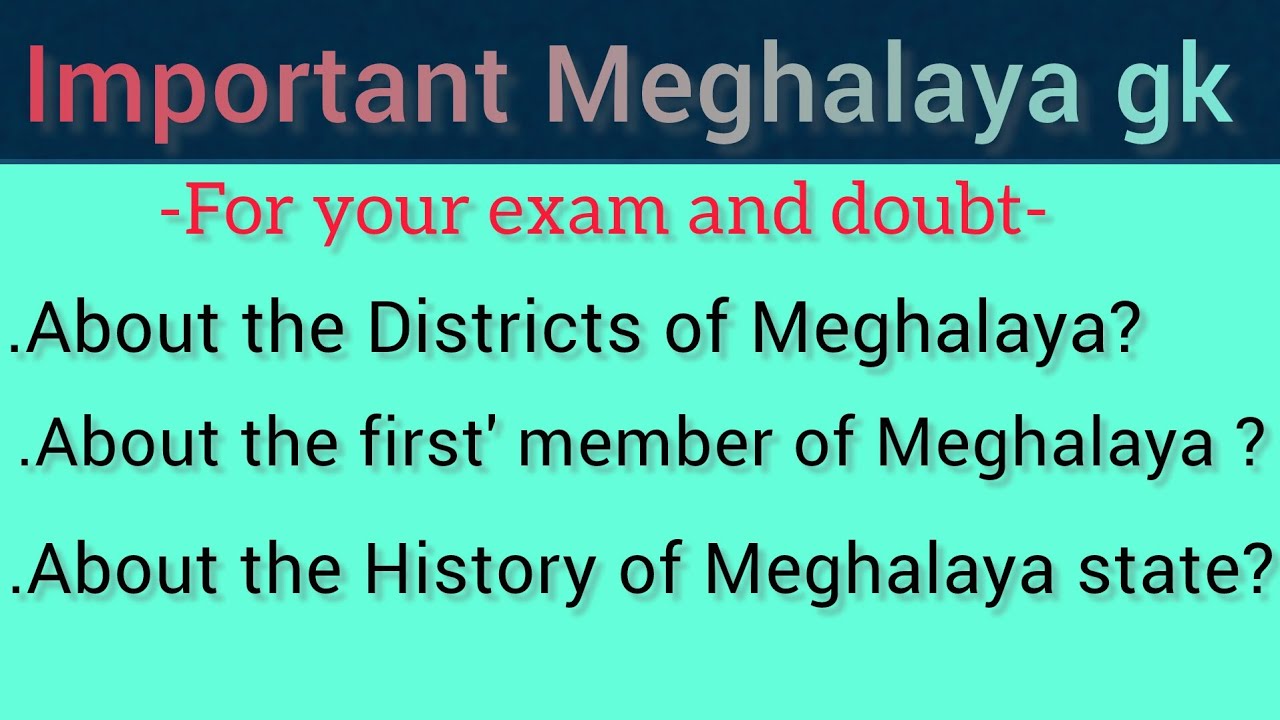 Important Meghalaya Questions for your upcoming exam..|Mpsc|Lda|Dsc|#meghalaya#viral#gk #shorts#sub 