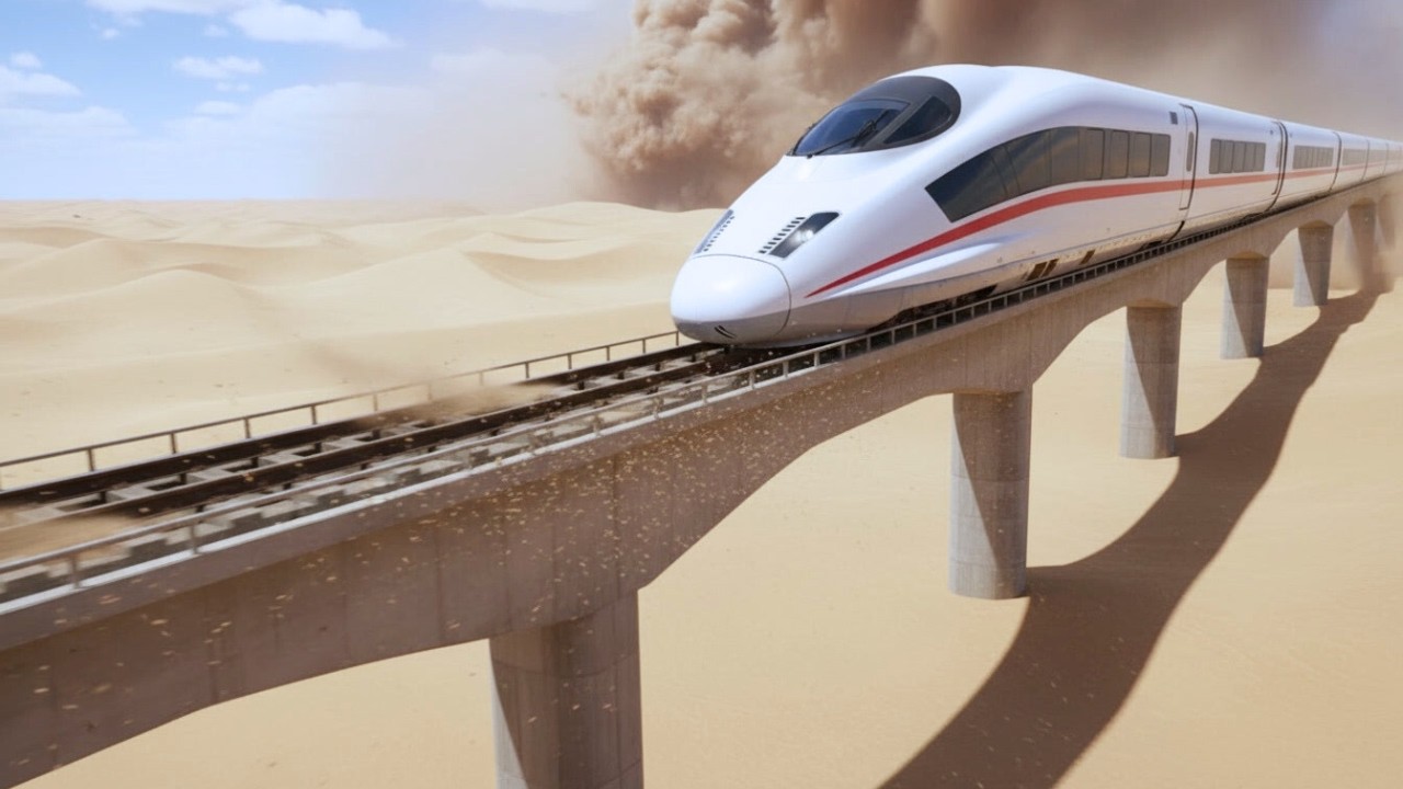 How China Built a 2,000 km Railway Through Moving Sand to Connect a Nation