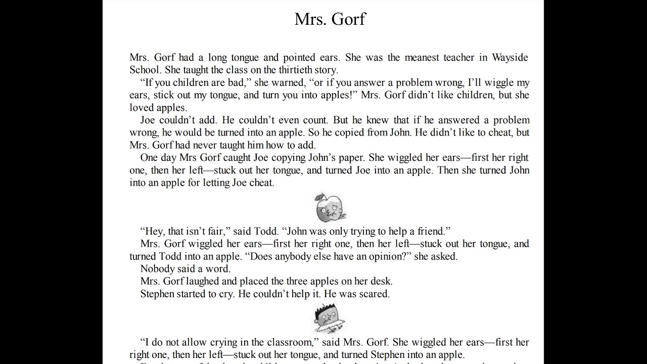 Sideways Stories From Wayside School -Chapter 1