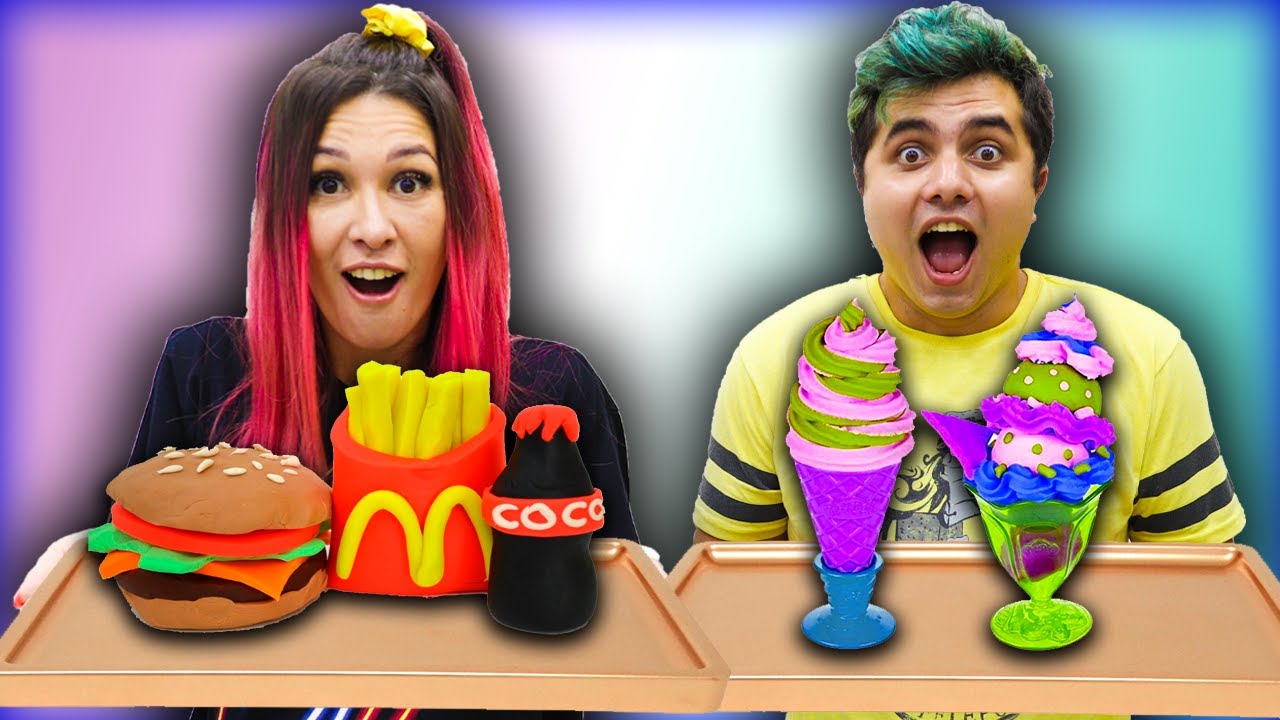 QUEM FIZER A MELHOR COMIDA COM MASSINHA COME! - Desafio Família Maloucos