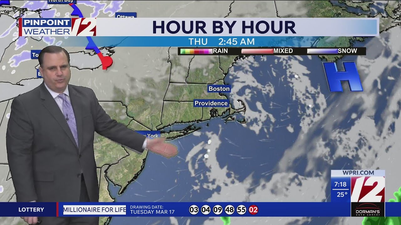 WPRI 12 Weather Forecast for 3/18/26: Less windy but chilly today