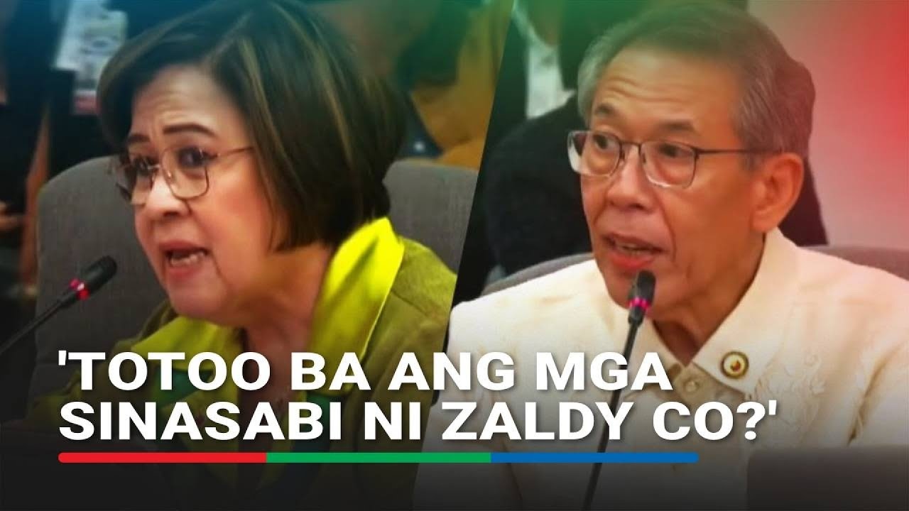 Diokno, De Lima may hamon kay Zaldy Co ukol sa alegasyon vs Marcos | ABS-CBN News