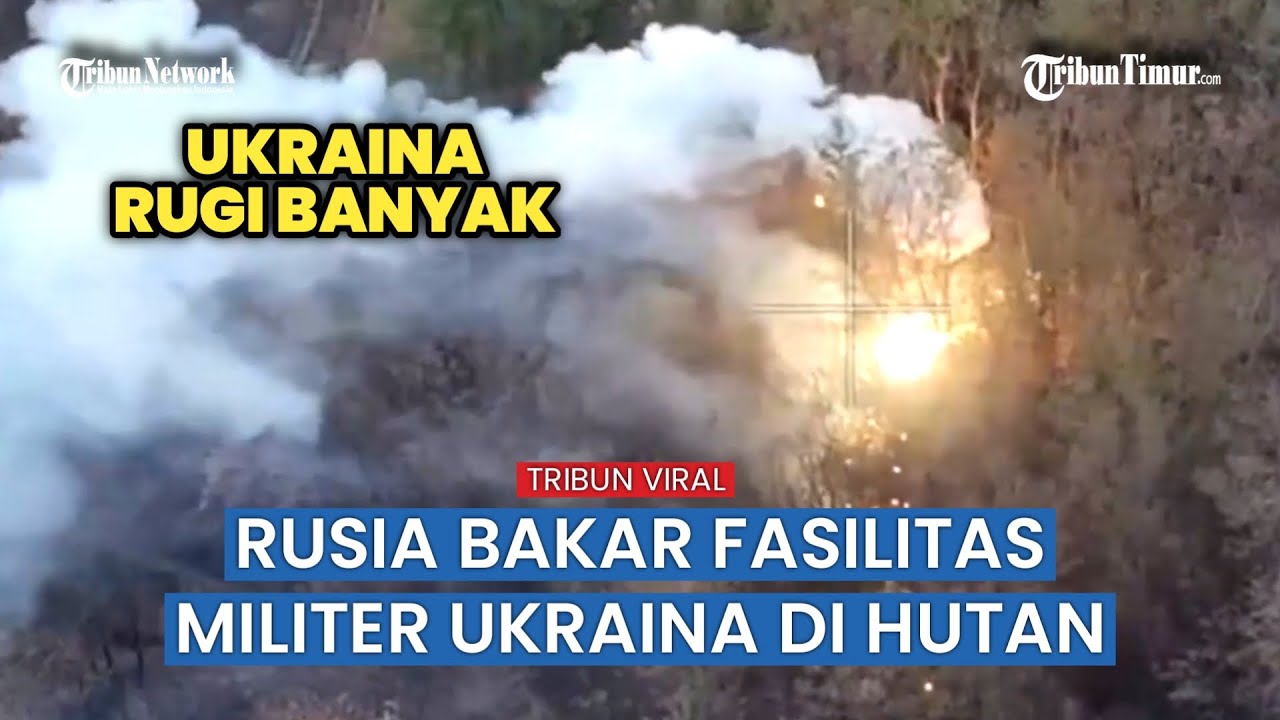 Parit, Kendaraan hingga Alat Tempur Tentara Ukraina Dihabisi Drone Peledak Rusia