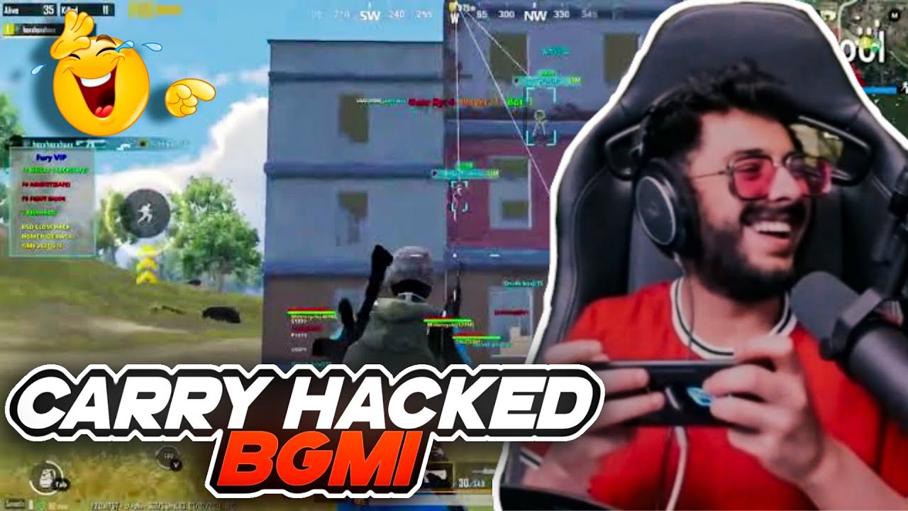 Carry Hacked BGMI On Live Stream 😁😁