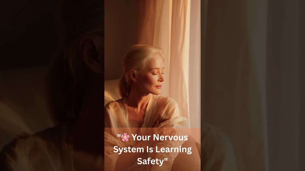 You don’t need force calm.Your body learning  slowly, wisely, gently. nervous system learning safety