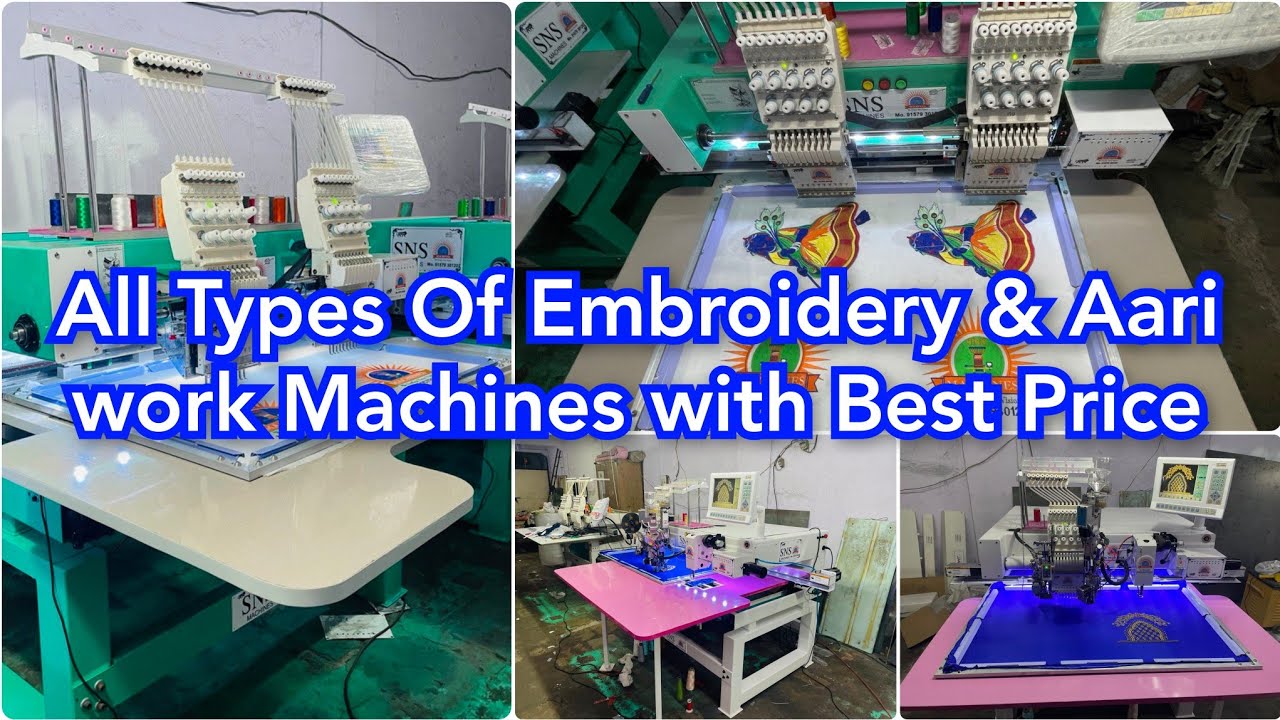 Latest Aari work & Computer Embroidery Machines Direct from Manufacturing price