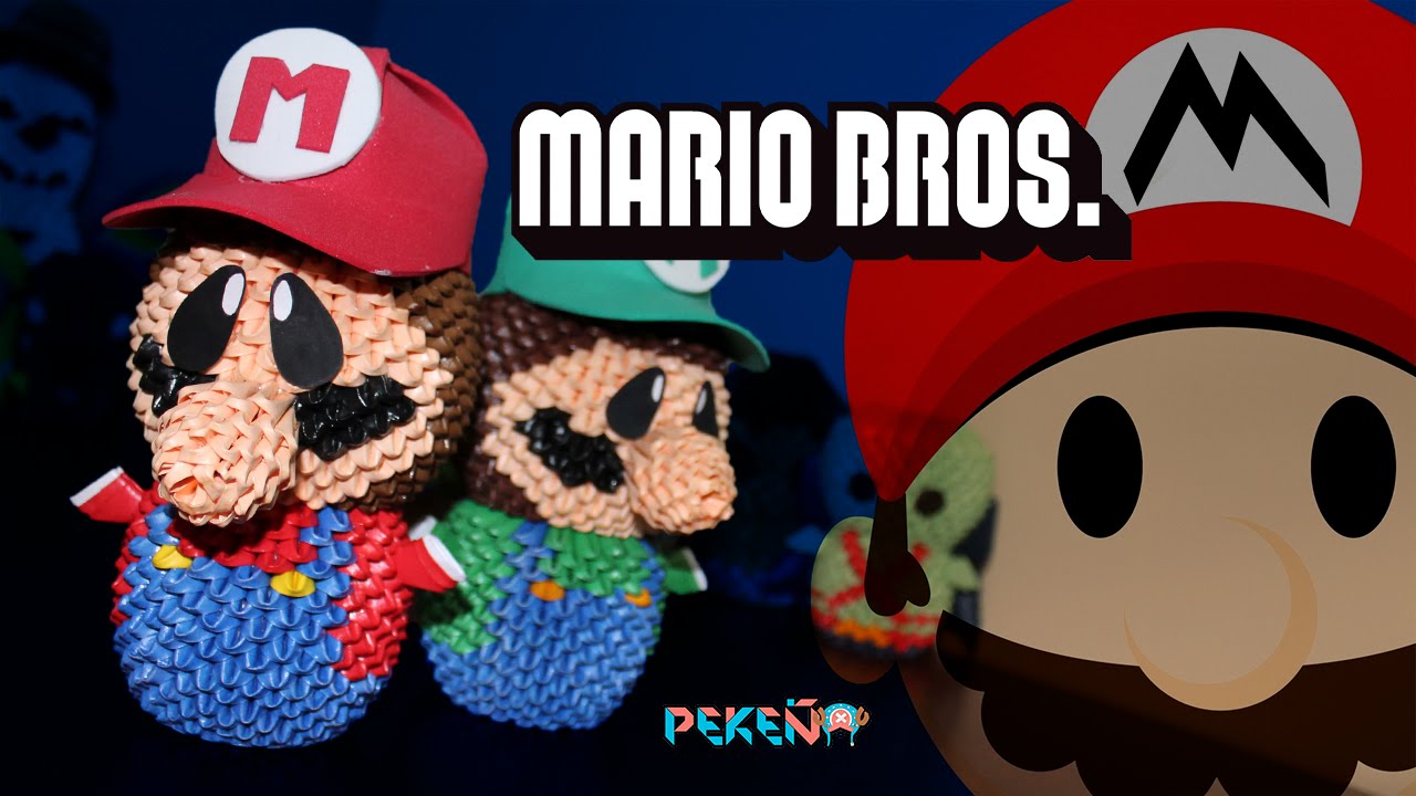 Mario Bros 3D Origami | Pekeño 💜