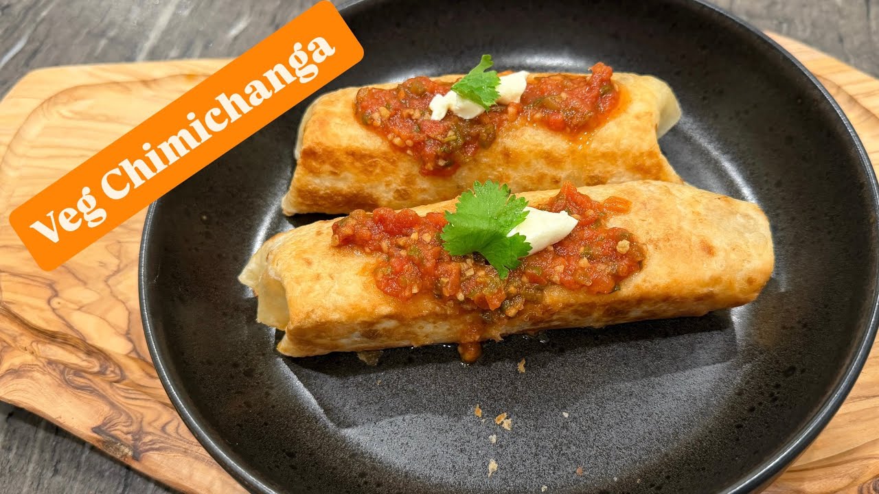 How To Make Chimichangas | Homemade Cheesy Veg Chimichangas Recipe