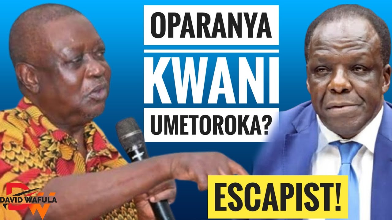 SNEAKY OPARANYA RUNS AWAY FROM KAKAMEGA RALLY LEAVING OBURU STRANDED!