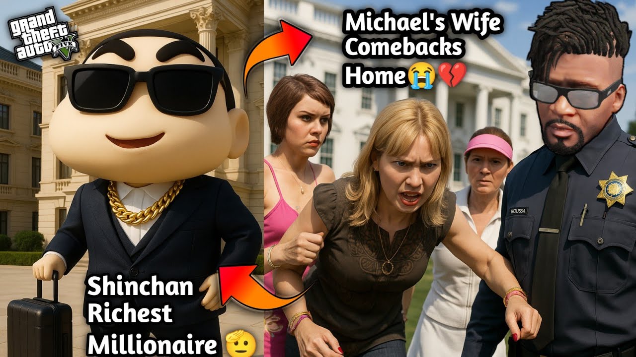 GTA 5: Franklin Worry About Michael Family Know About Shinchan's New Richest Business 💔😭 Ps Gamester