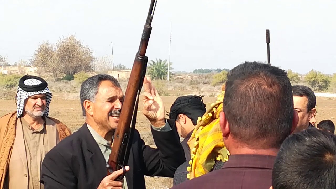 جانب من عراضه المرحوم الحاج محسن حمزه الياسين (عشيرة قريش السرايا)