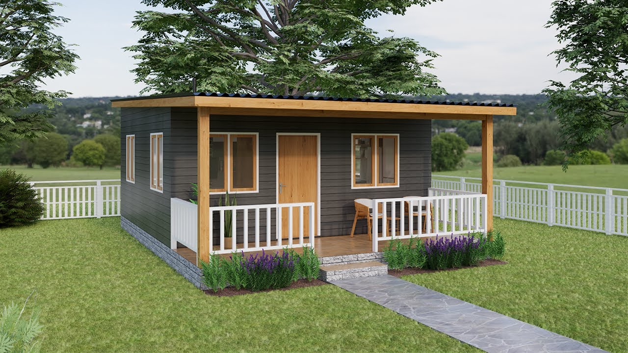 20'x20' (6x6 m) Cozy Tiny House Tour | Modern Farmhouse Design