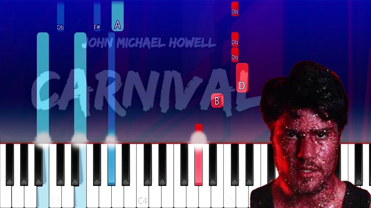 John Michael Howell - Carnival (Piano Tutorial)