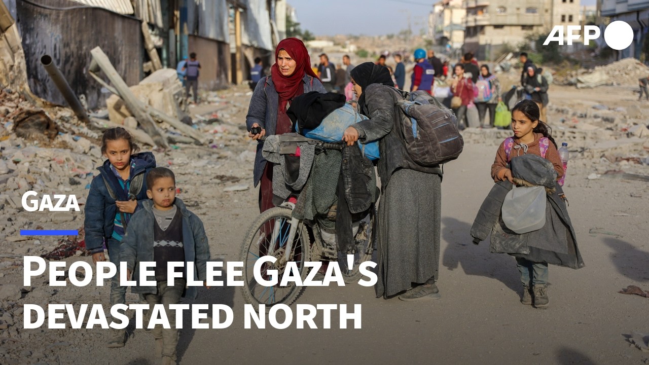 Gazans flee as dozens killed in Israeli strike on devastated north | AFP