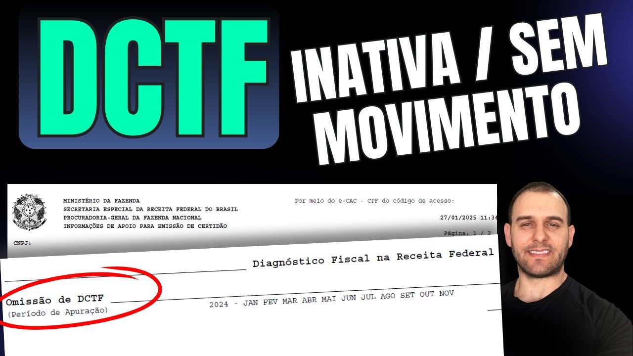 COMO ENVIAR DCTF MENSAL INATIVA E SEM MOVIMENTO