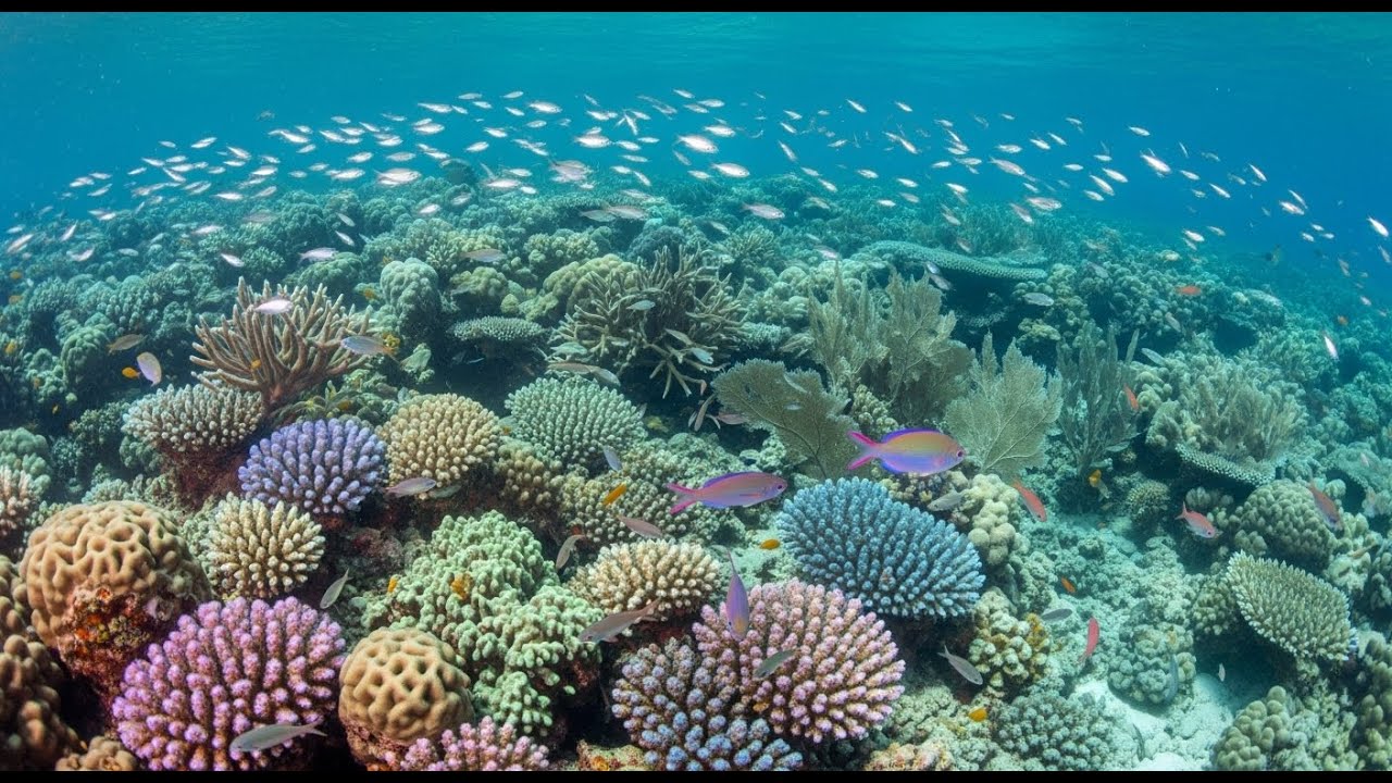 Espíritu Azul Dorado: Piano Ambiental En Movimiento Oceánico | Paisaje Sonoro Del Océano Para Desca