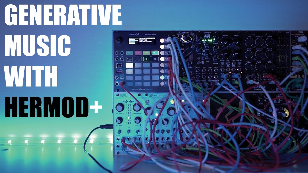 How I create a generative music track with modular synth // Hermod/Plaits/Beads/DesmodusVersio