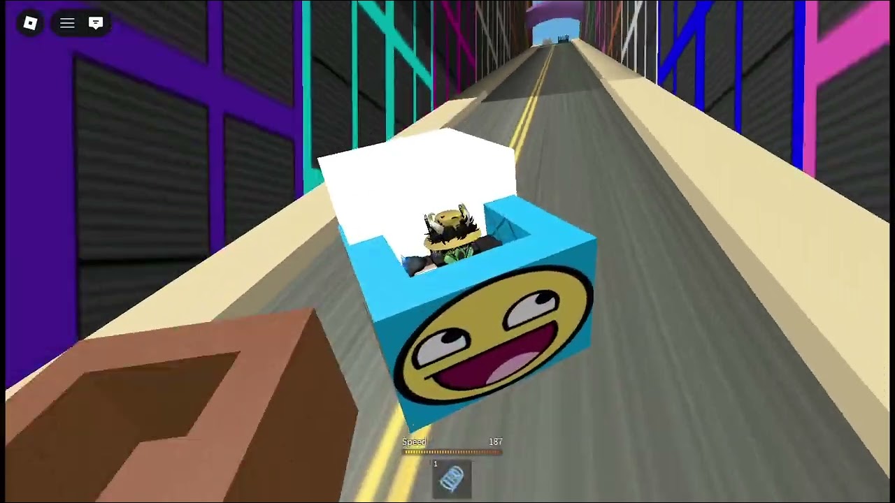 Today We Are Playing *Ride A Box Down A Slide*