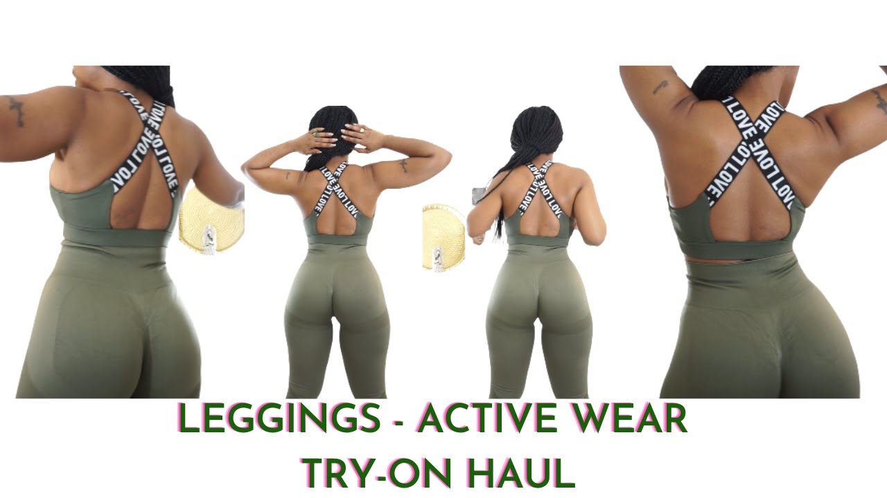 LEGGINGS & SHORTS, ACTIVEWEAR ,Tryon haul, SQUAT PROOF, Booty Scrunch *UNSPONSERED* Honest Review