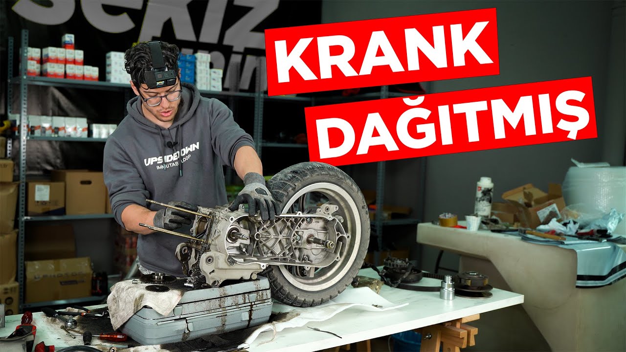Motorda S&ouml;k&uuml;lecek Civata Kalmadı (Peugeot Speedfight Restorasyonu) 1.B&Ouml;L&Uuml;M